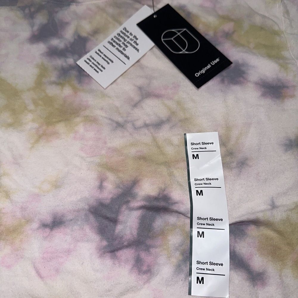 Men's Short Sleeve T-Shirt - Original Use White/Tie-Dye Medium. NWT. Q - Picture 3 of 3